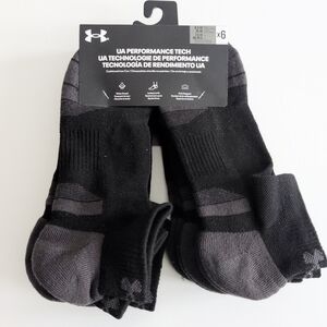 Under Armour Performance Tech socks, 6 pack, unisex, L